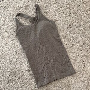 lululemon athletica Charcoal Ribbed Tank Top